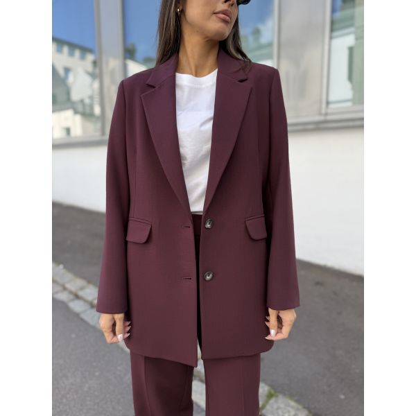 Rita Relaxed Blazer - Figi Melange