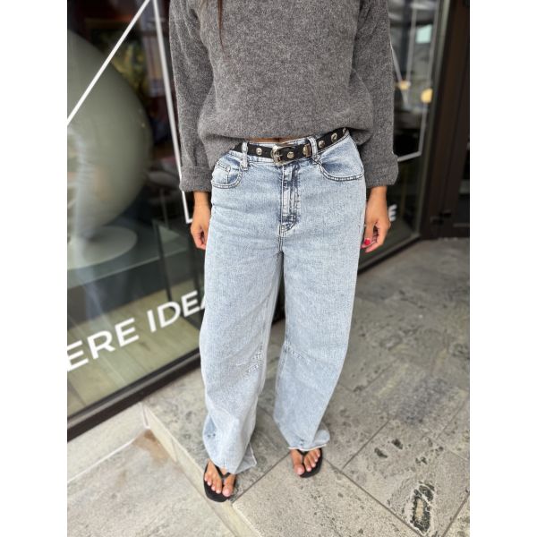 Gzdea Barrel Jeans - Light Blue