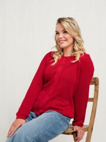 Cardigan 1566 Rød
