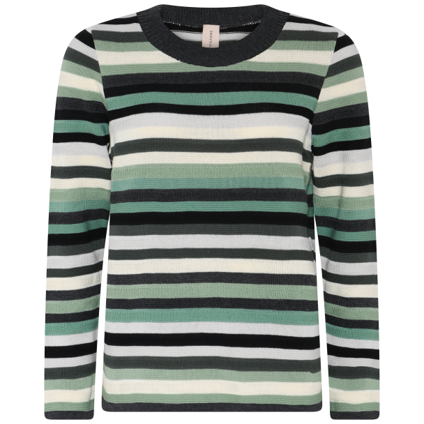 Genser Bomull Striper 4025 Blå - Image 2