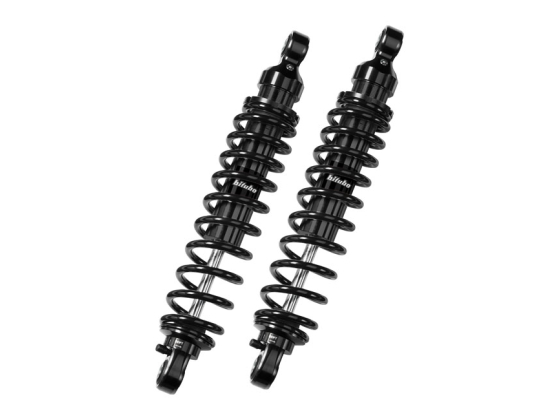 WME dual shock absorber set. Black. 356mm