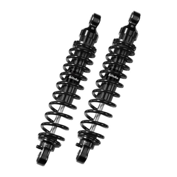 WME dual shock absorber set. Black. 356mm