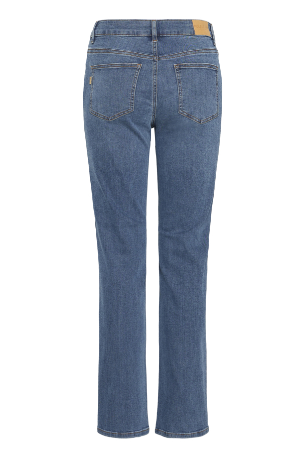 PZEmma HW Jeans Straight Med.Blå L30 - Image 2