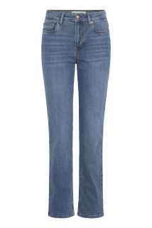 PZemma HW Jeans Straight Med.Blå L30