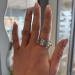 Sølvbestikk ring m. mønster