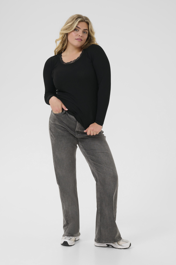 Kaffe Curve Omia langermet topp - Image 2