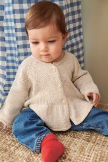 2407 -  7 - Dina Peplum Cardigan Baby