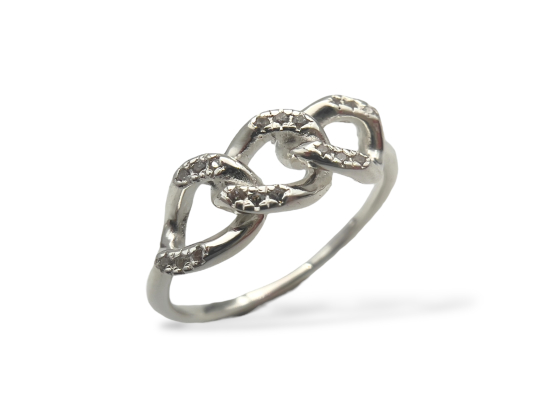 Ring - Lenke m. cubic zirkoniaer 925