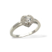 Ring - Hjerte m. cubic zirkoniaer 925