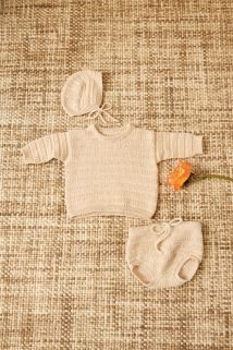 2407 - 1  - Fillip Sweater, Diaper Pants & Bonnet Baby