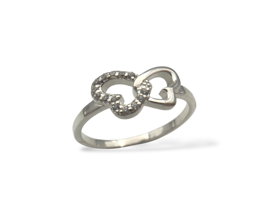 Ring - Sommerfugel m. cubic zirkoniaer 925