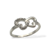 Ring - Sommerfugel m. cubic zirkoniaer 925