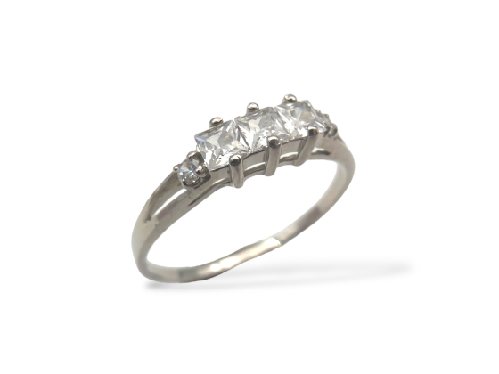 Ring - Kvadratisk cubic zirkoniaer 925