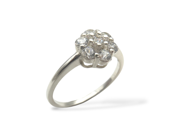 Ring - Rosett cubic zirkoniaer 925