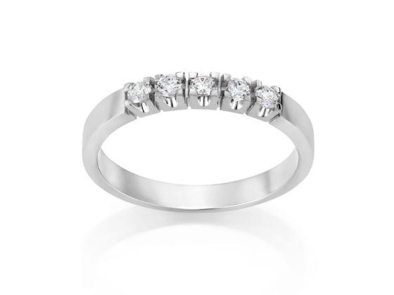 Allianse hg ring 0.07ct W VS x 5