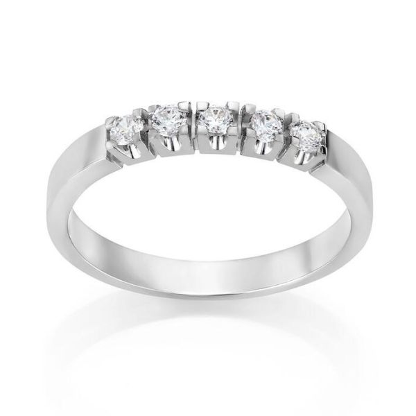 Allianse hg ring 0.07ct W VS x 5