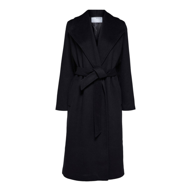 Rosa Wool Blend Coat - Black  - Image 1