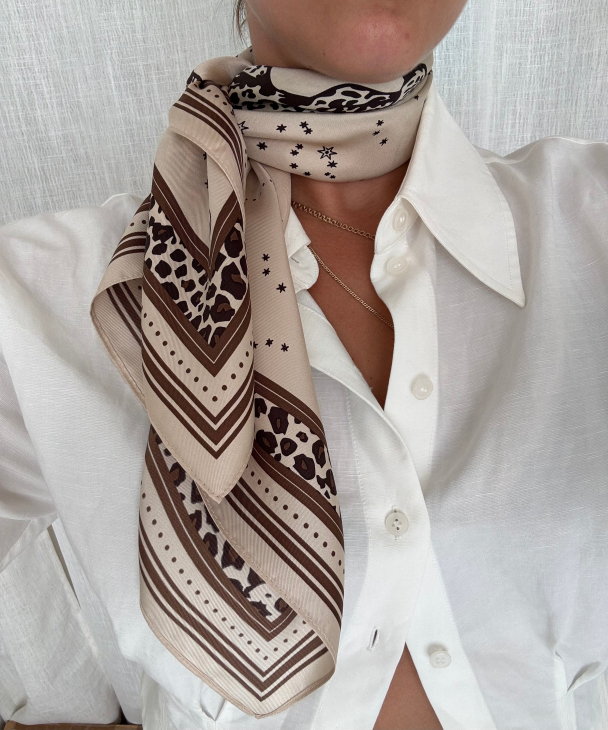 Gemini Scarf - Sand - 65 cm - Image 2