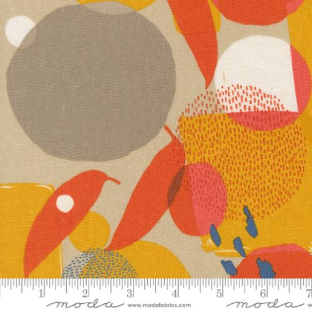 Urban Whisper Mochi Linen Stone- Mingle Geometrics Dots Brushstrokes Abstract