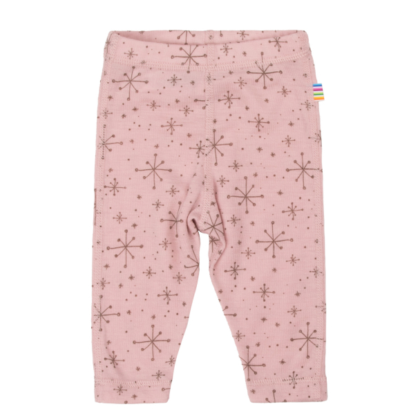 Leggings Ull - Snowflake Rosa