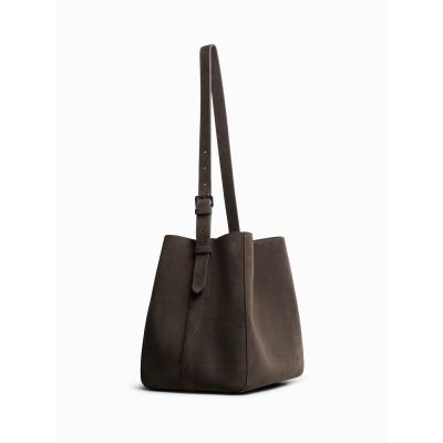 Sac Medium Suede Truffle 