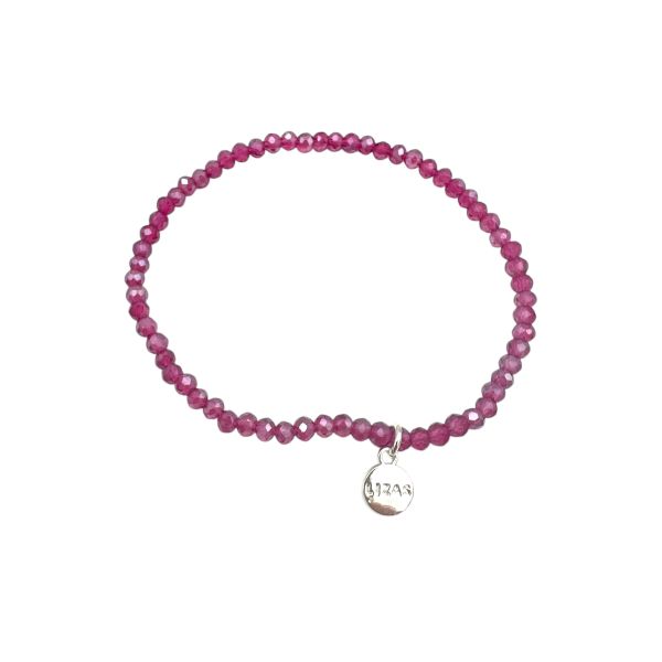 LIZAS perlearmb&aring;nd - "Fineville" 3mm Dark Pink