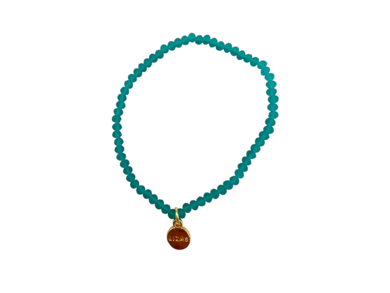 LIZAS perlearmbånd - "Fineville" 3mm Seagreen