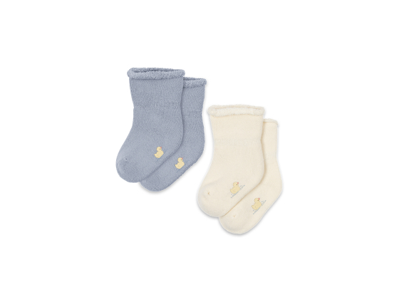 Vicino Terry Socks 2pk, Gray Dawn - Konges Sl&oslash;jd 