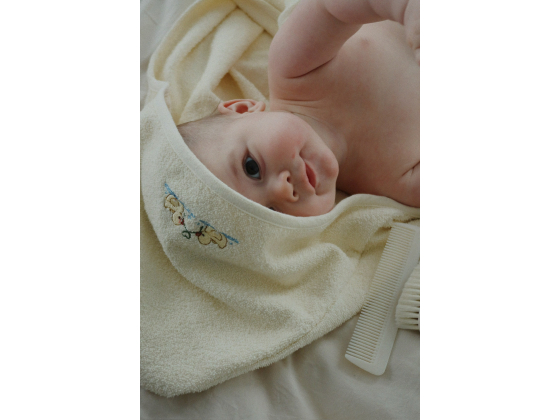 Figo Baby Towel GOTS, Antique White - Fanga / Konges Sløjd