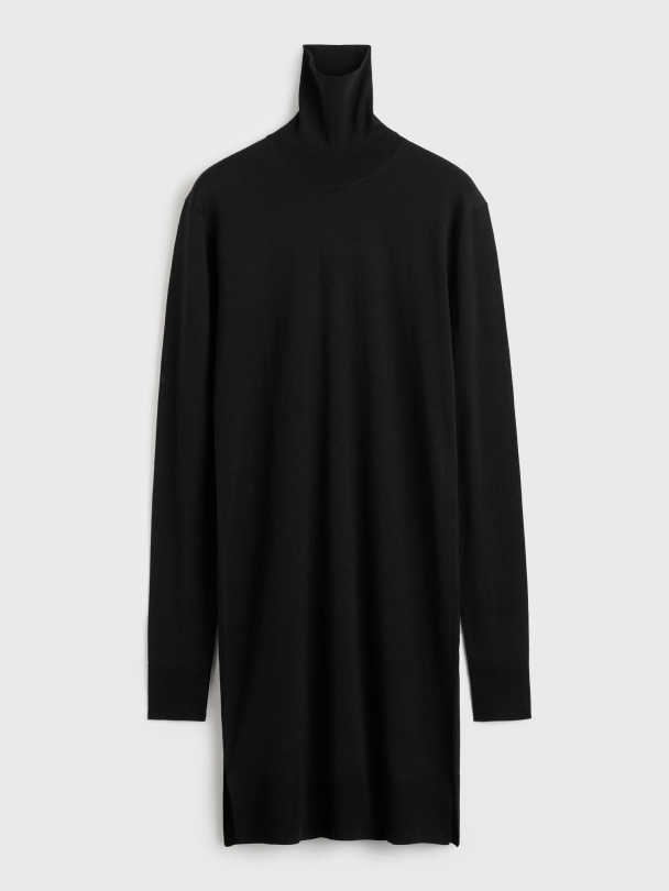 Turtleneck Dress Black - Image 4