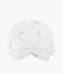 Livly | Roses and Ribbons Bow Hat - White