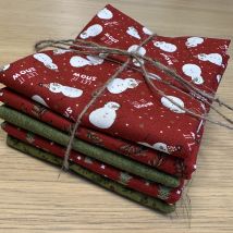 Julepakke snømenn rød