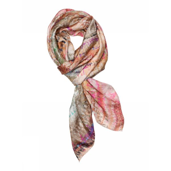 Allis printed silk scarf