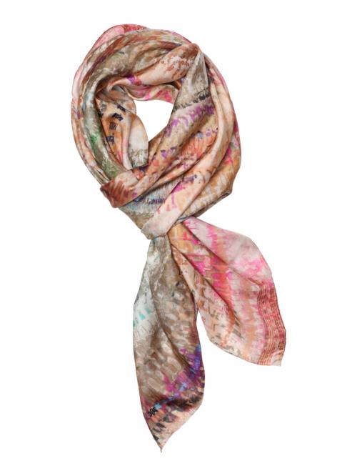 Allis printed silk scarf