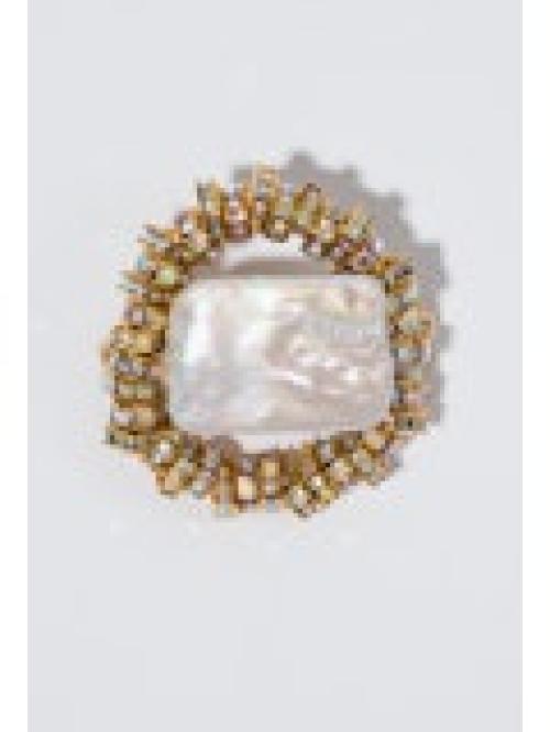 MINI PARIS BROOCH GOLD 