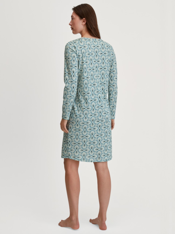 Ornament Nights nattkjole, smoke blu - Image 2