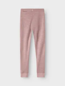NKFwuppo Leggings Ull/bomull Rosa