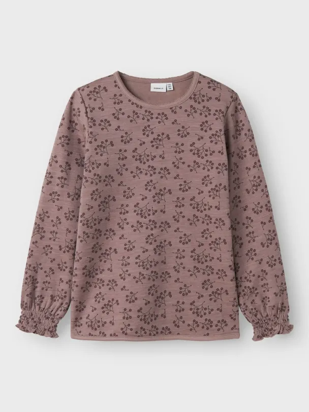 NKFwuppo Topp Ull/bomull Blomster - Image 1