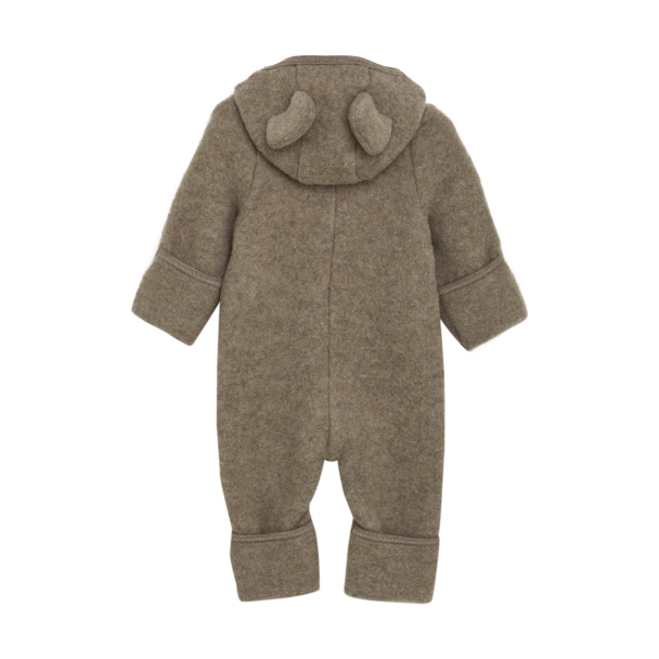 Pram Suit Ears Wool Fleece - Savannah Melange - Image 2