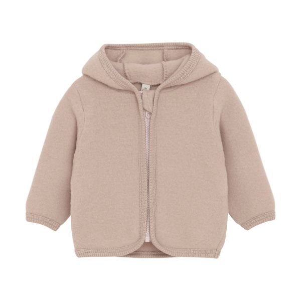 HUTTEliHUT | Jacket Ears Wool Fleece - Mahogany Rose