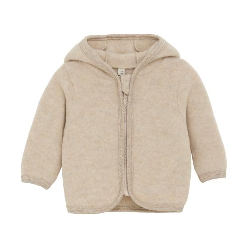 HUTTEliHUT | Jacket Ears Wool Fleece - Camel Melange