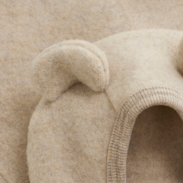 Jacket Ears Wool Fleece - Camel Melange - Image 3