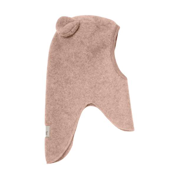 Balaclava Ears Wool Fleece - Mahogany Rose - Image 2