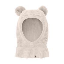 HUTTEliHUT | Balaclava Windstop Pompoms - Sand Melange