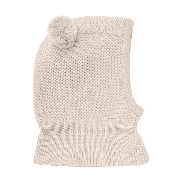 Balaclava Windstop Pompoms - Sand Melange - Image 2