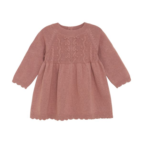 HUTTEliHUT | Dress LS Knit - Burlwood