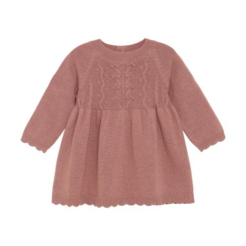 HUTTEliHUT | Dress LS Knit - Burlwood