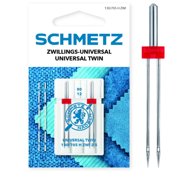 Tvillingnåler - Universal 2,5/80