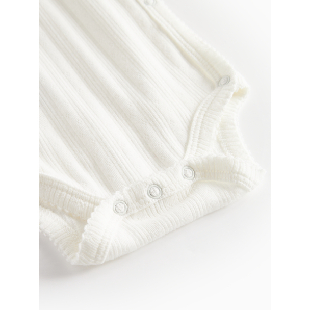 Body Belita Modal Pointelle - Gentle White - Image 2