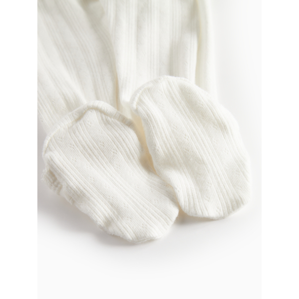 Heldress Rubetta Modal Pointelle - Gentle White - Image 2